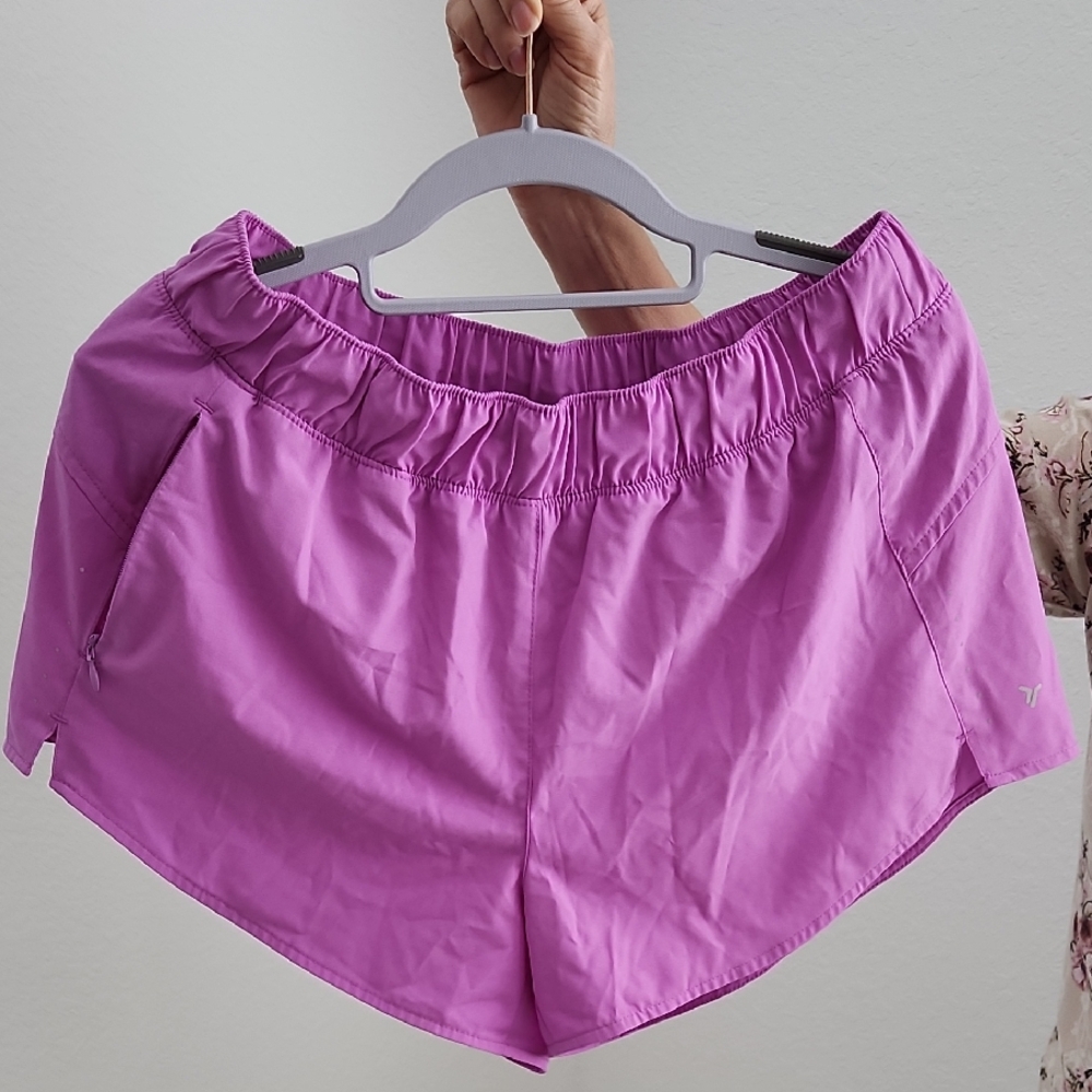 Women's Magenta Athletic Shorts Old Navy M